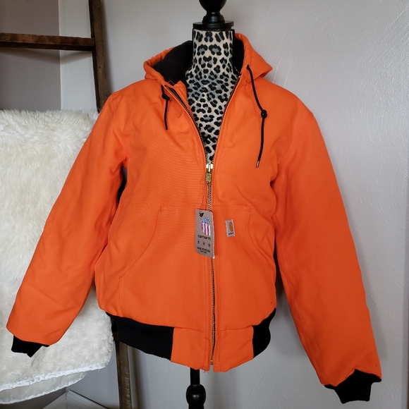 carhartt blaze orange coat